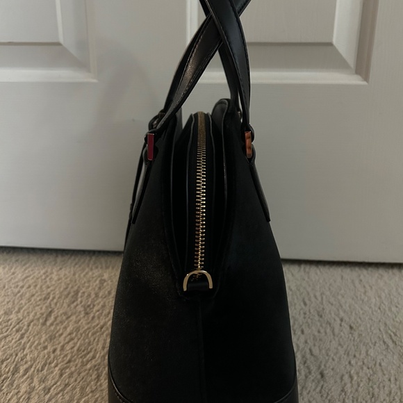 SOLD ON FACEBOOK - Kate Spade black velvet dome satchel - Picture 3 of 8